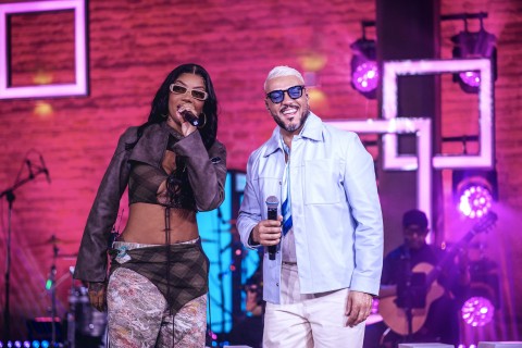 Ludmilla e Belo cantam juntos em homenagem ao Exaltasamba