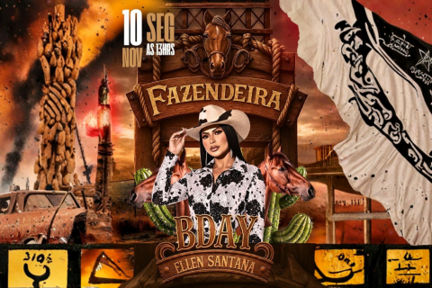 Ellen Santana prepara festa de aniversário no estilo “Fazendeira B’Day” com famosos, música e solidariedade