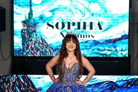 Sophia Melo celebra seus 16 anos com noite de glamour, emoção e um espetáculo inspirado em Van Gogh